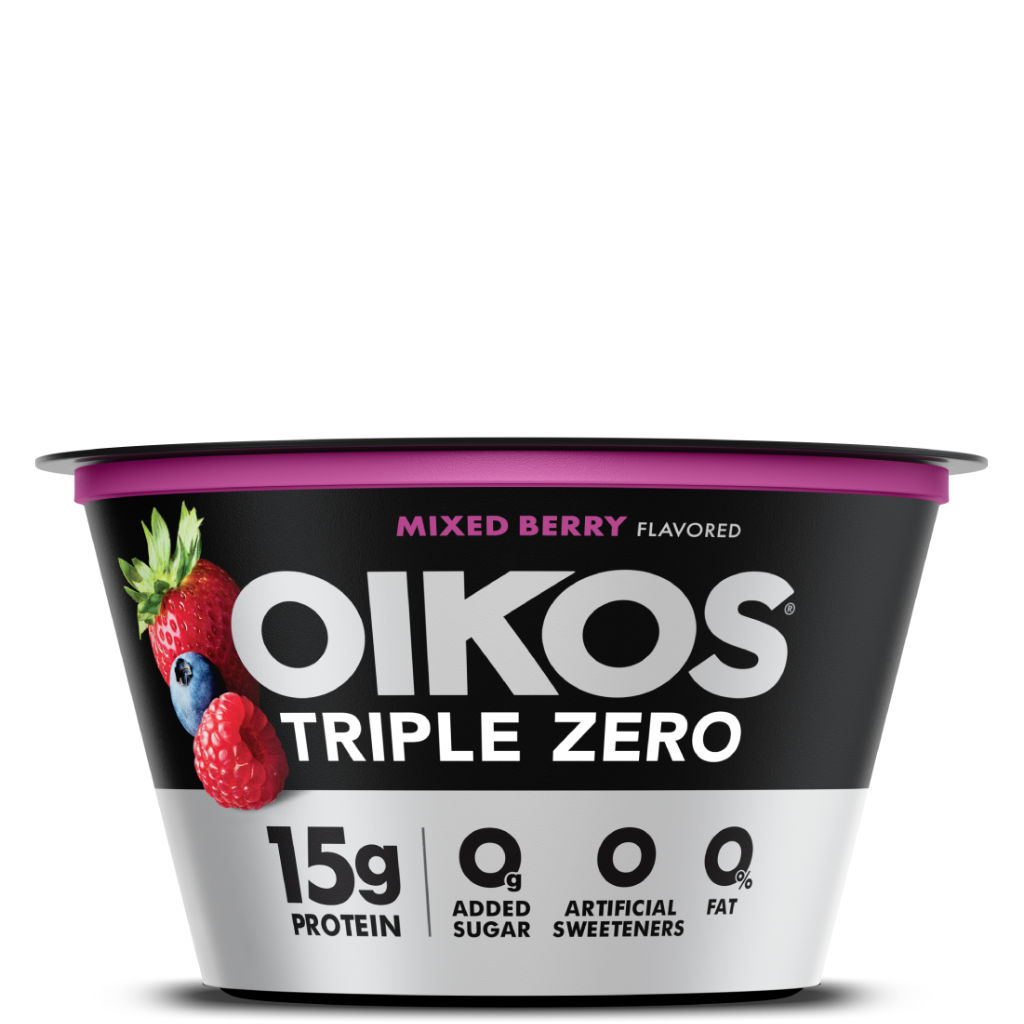 Mixed Berry Oikos Triple Zero High Protein Nonfat Greek Yogurt