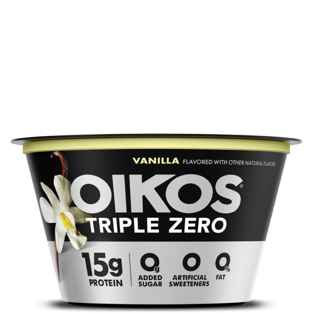 Vanilla Oikos Triple Zero High Protein Nonfat Greek Yogurt