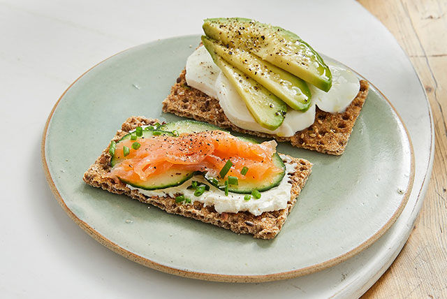 loaded savoury crisp breads