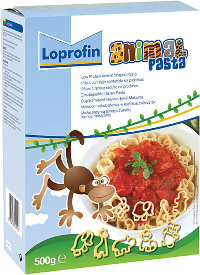 Loprofin Low Protein Pasta Animal Shapes 500g Box