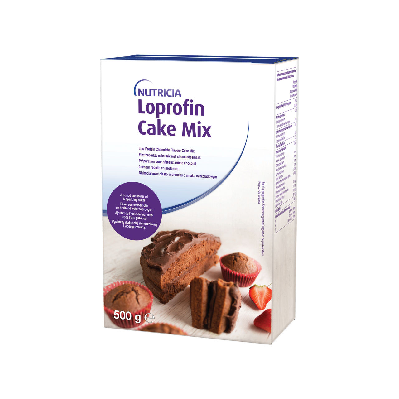 Loprofin Low Protein Cake Mix Chocolate 500g Box