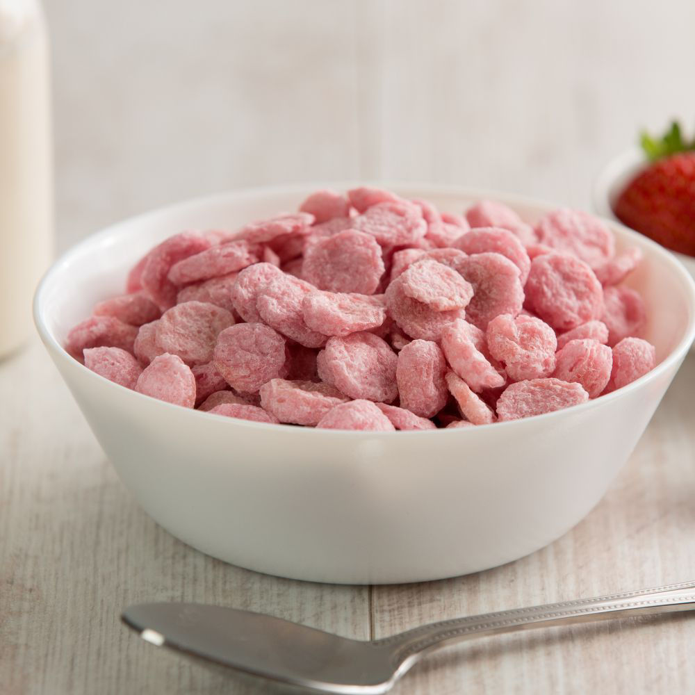 Loprofin Flakes Erdbeergeschmack Serviervorschlag