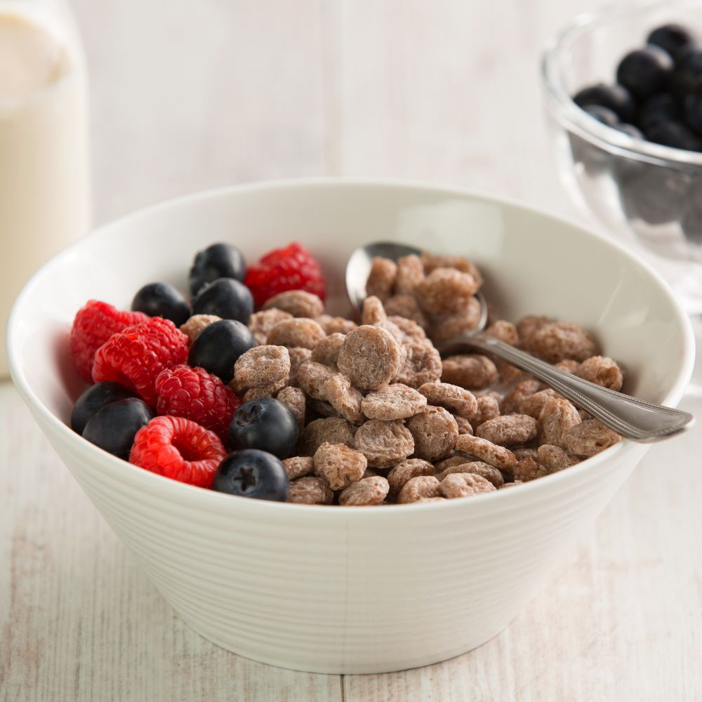 Loprofin Flakes Schokoladengeschmack Serviervorschlag