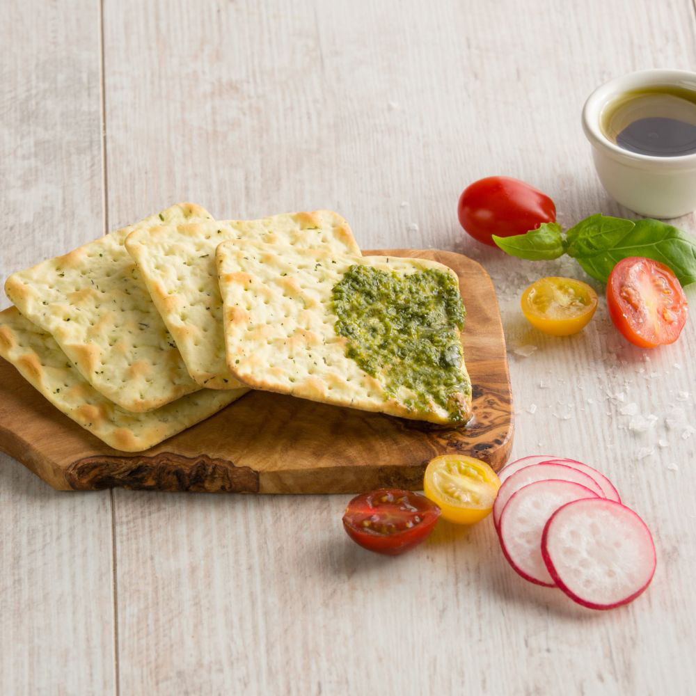 Loprofin Kräuter-Kräcker Serviervorschlag