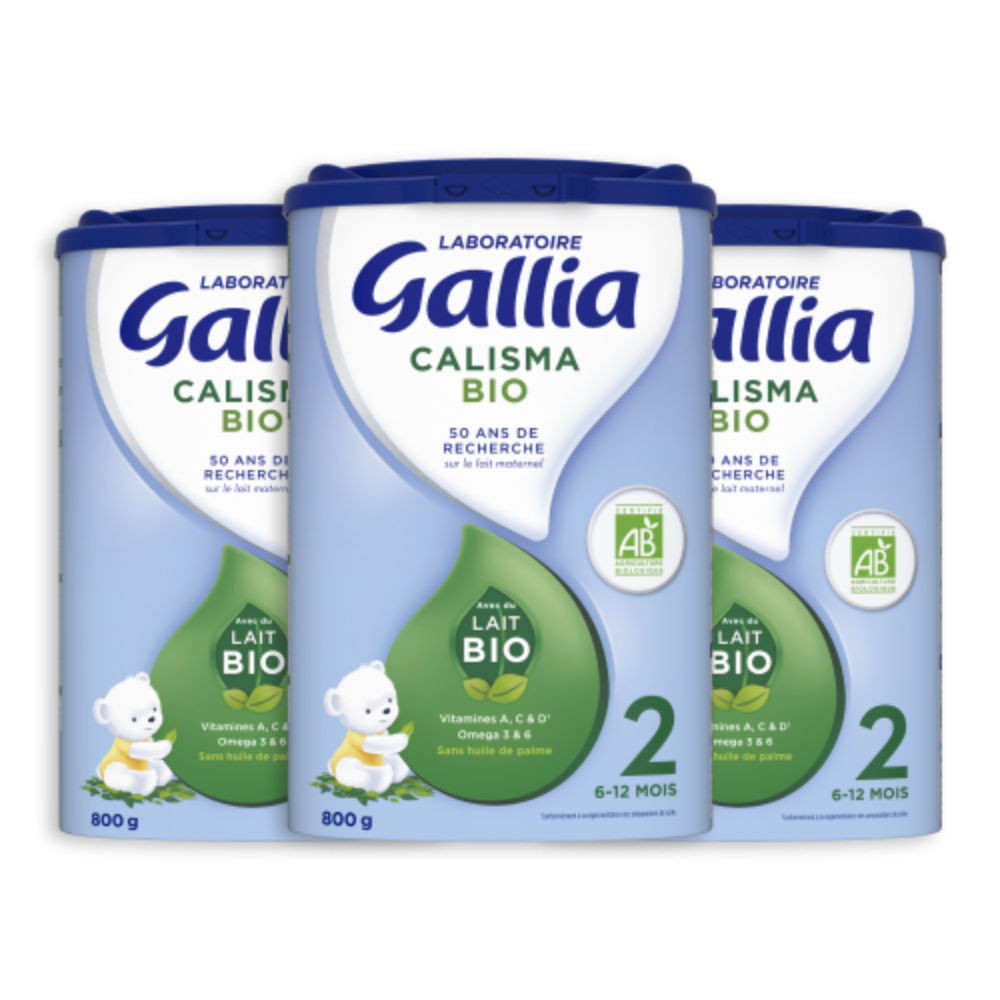 Calisma Bio 2ème âge - 800g - Lait infantile - Lot x3