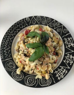 Low protein banana blossom pasta