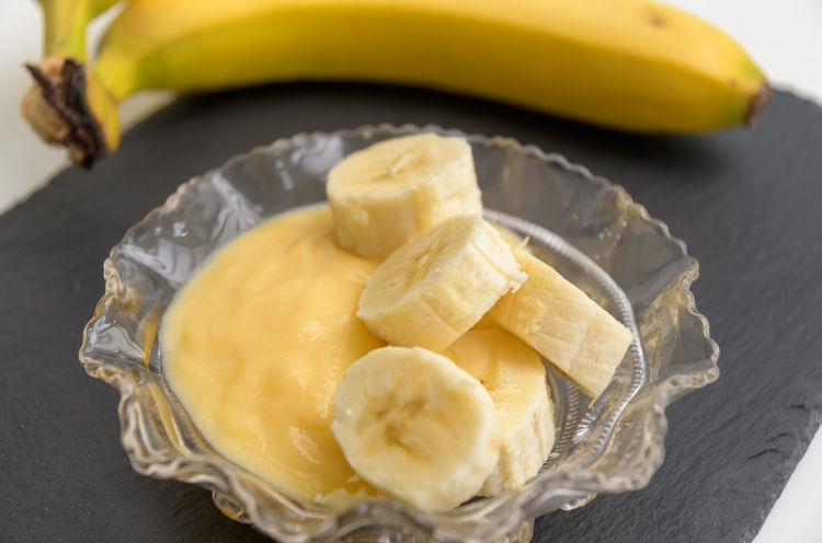 Low protein banana custard recipe