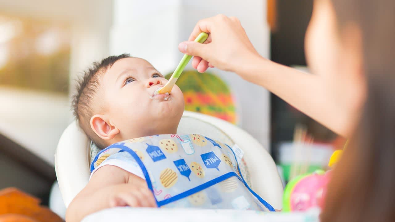 Baby eating