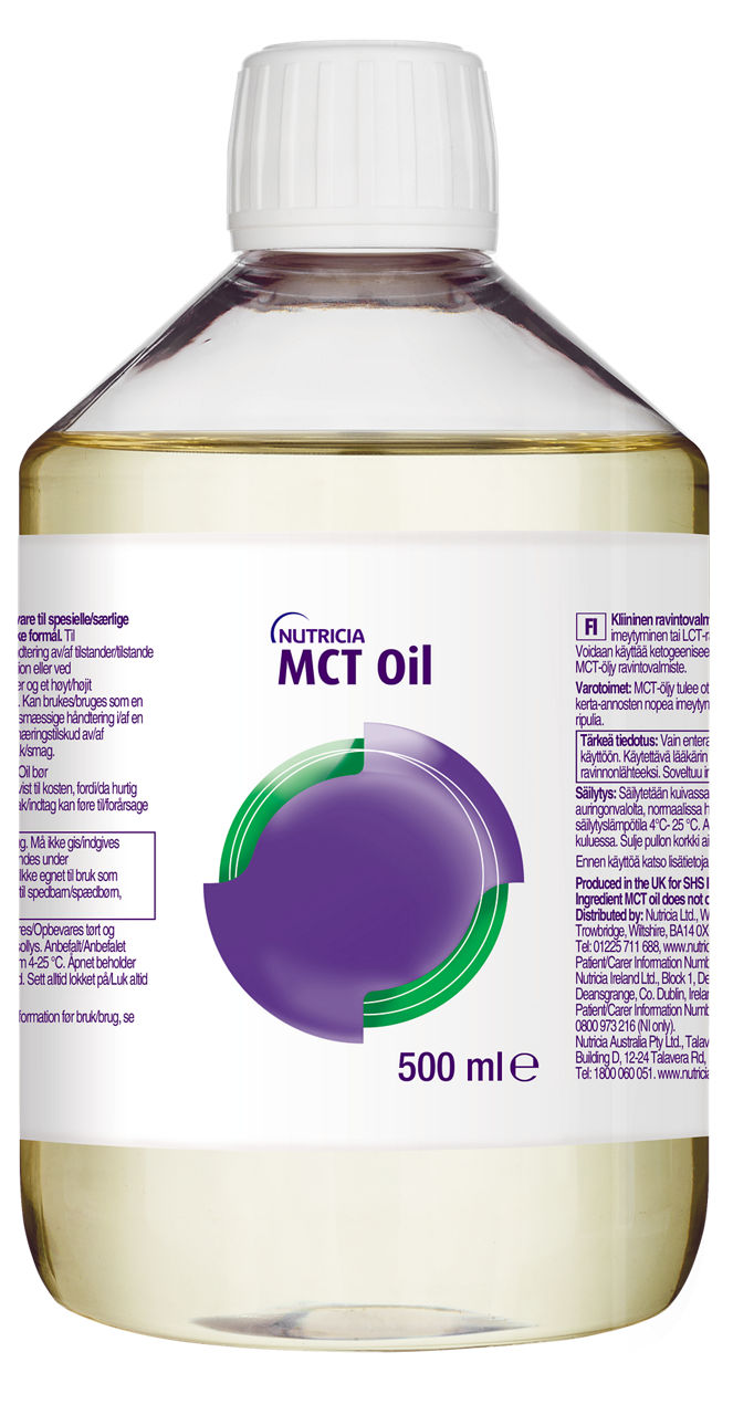 MCT Oil 500ml bottle packshot