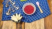 7 Korn Getreidebrei mit roter Beete