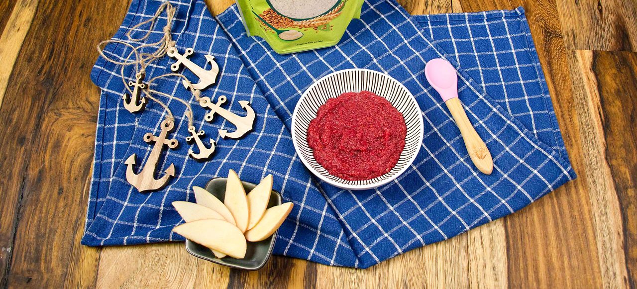 Brei mit rote Beete