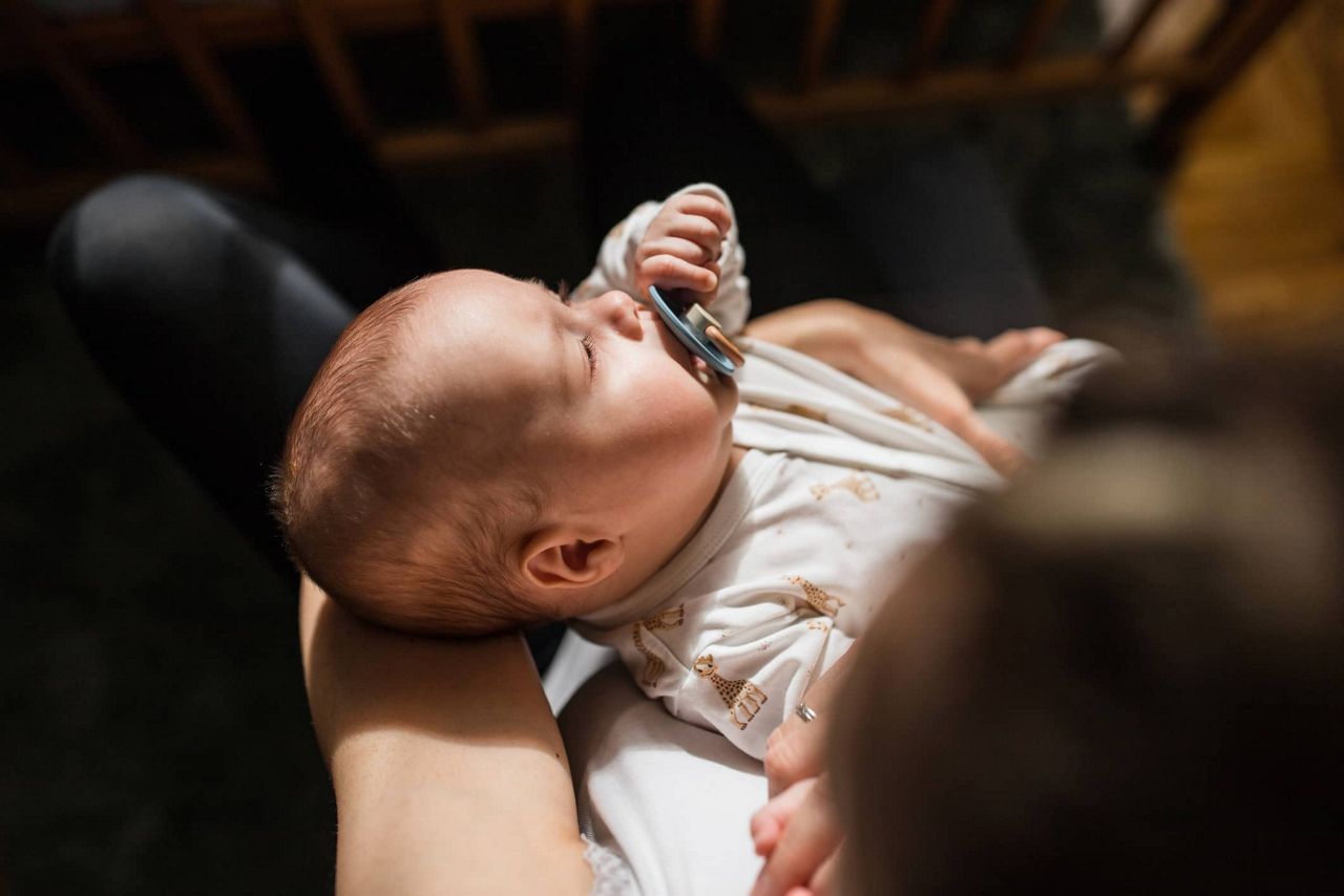 Baby lachend