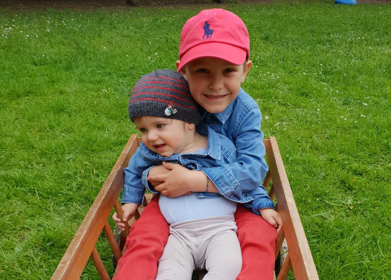 Gudrun mit Kindern