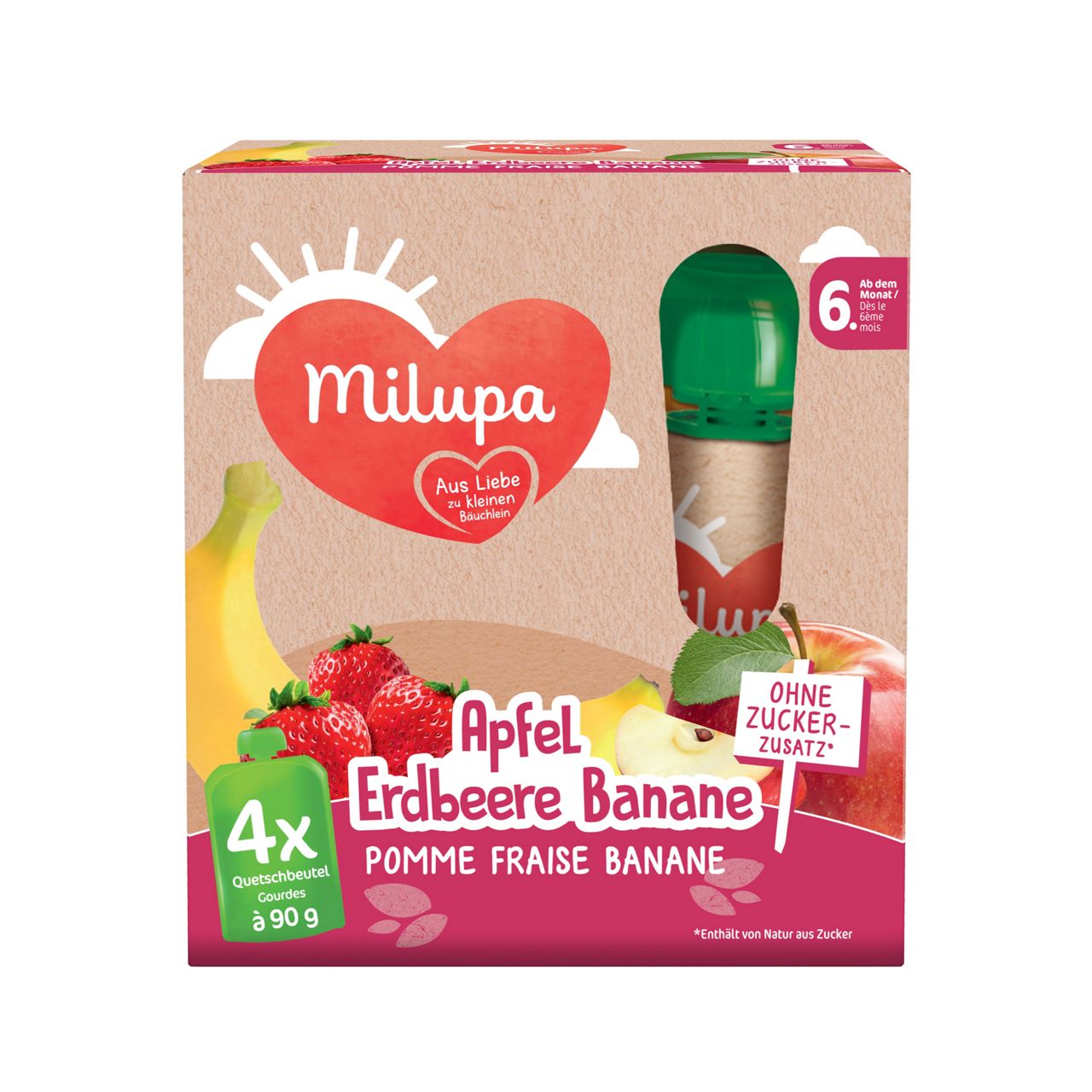milupa at ps apfel erdbeere banane