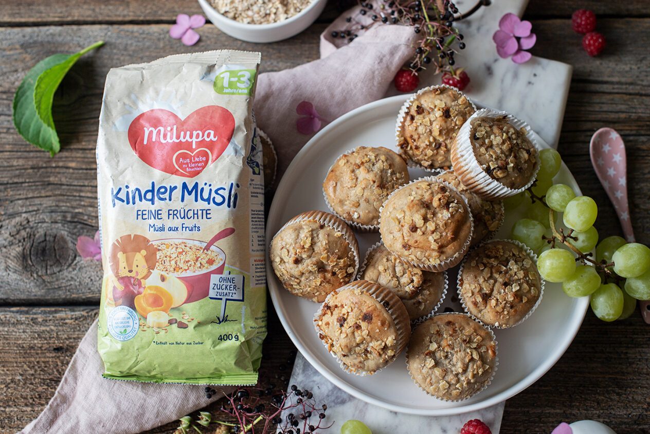 Bananen-Kindermüsli Muffins