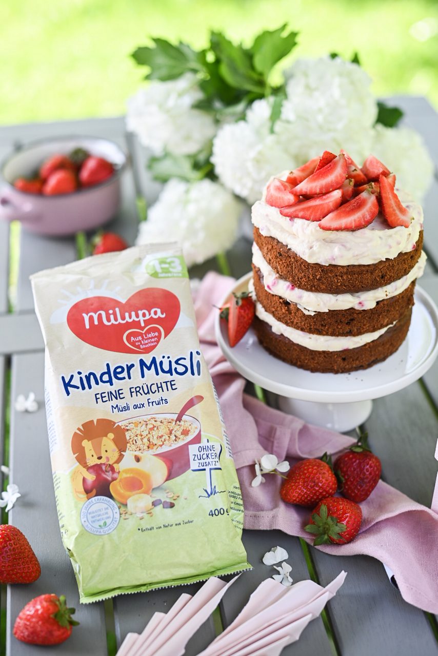 Geburtstagstorte mit Kindermilch