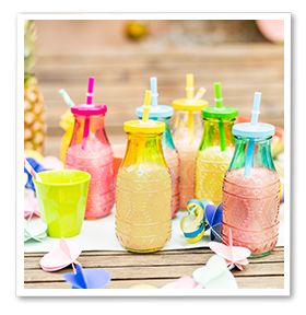 Verschiedene Milchshake Sorten
