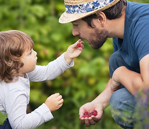 gesunde snacks kinder himbeeren papa