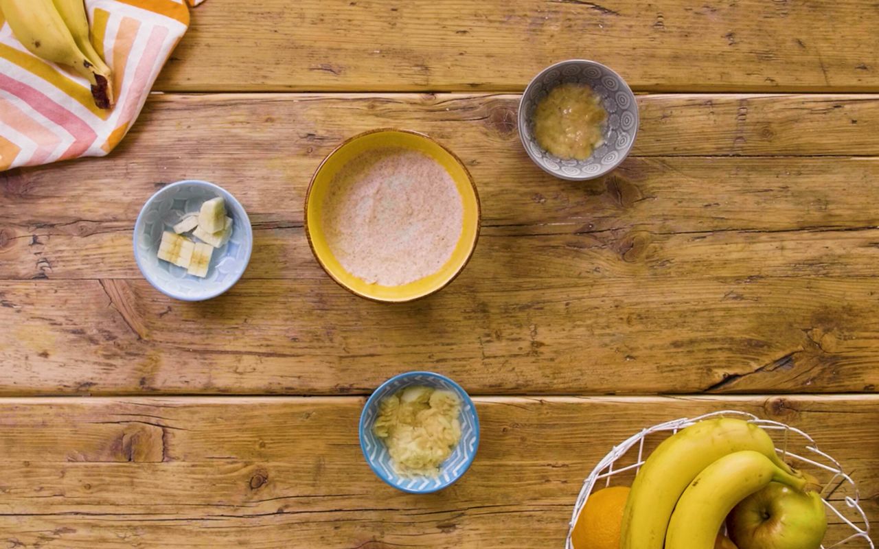 Apfel in verschiedenen Beikostvarianten
