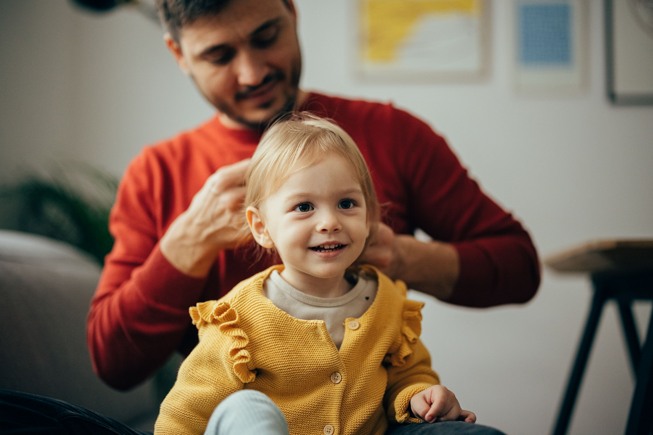 Milupa Papa Tochter Kleinkind