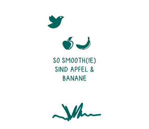 Illustration so smoothie sind Apfel und Banane