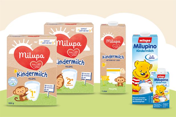 Kindermilch 1 und 2 und Milupino 1L und 200ml