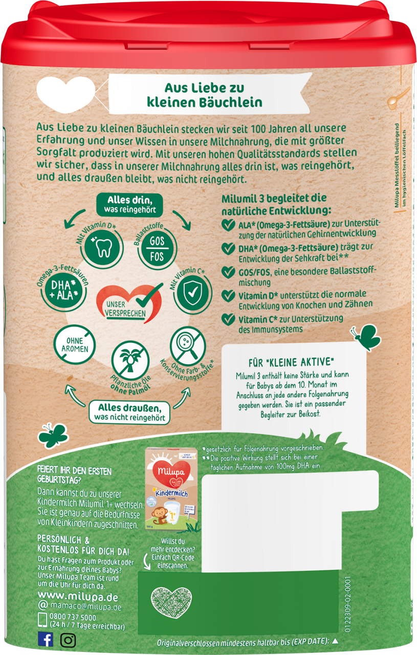 Pof 3 folgemilch back milupa