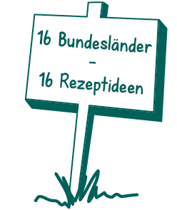 Illustration 16 Bundesländer 16 Rezeptideen