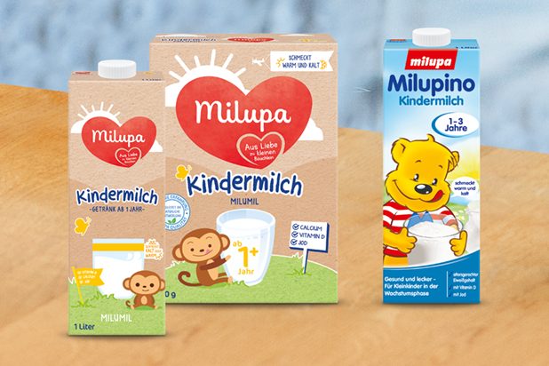 Kindermilch 1 und Milupino