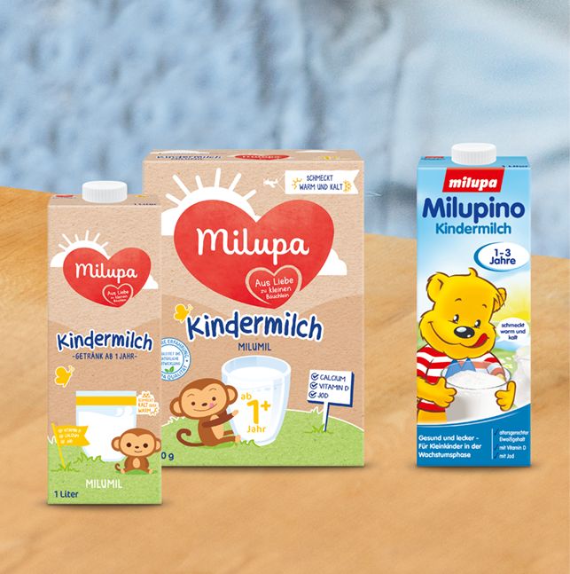 Kindermilch 1 und Milupino