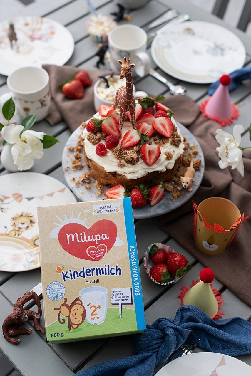 Geburtstagstorte mit Kindermilch