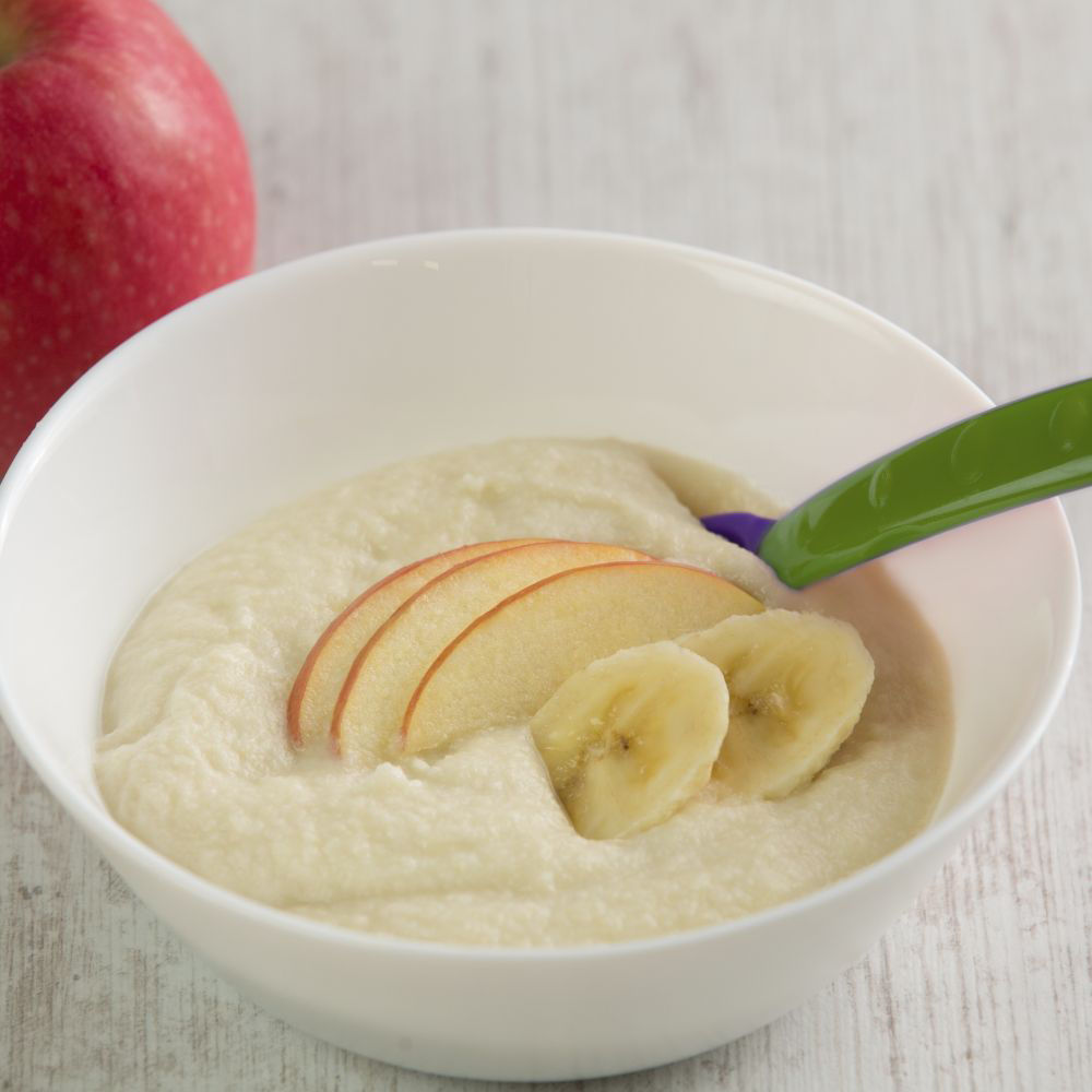 Milupa lp-fruity Apfel-Banane Serviervorschlag