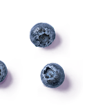 Fresh blueberries isolated on purple background