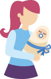 mother-holding-newborn-baby-icon