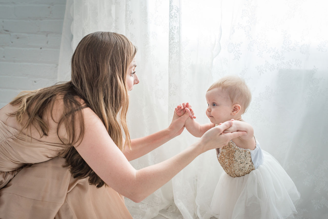 Mum baby dancing