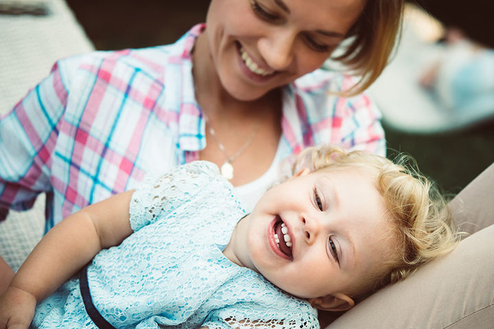 mum toddler laughing 2