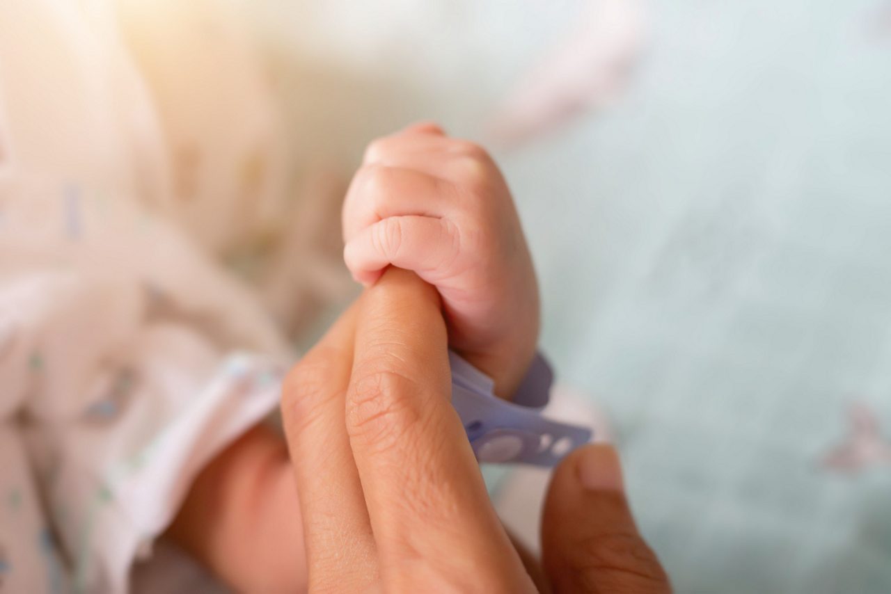 Newborn hand