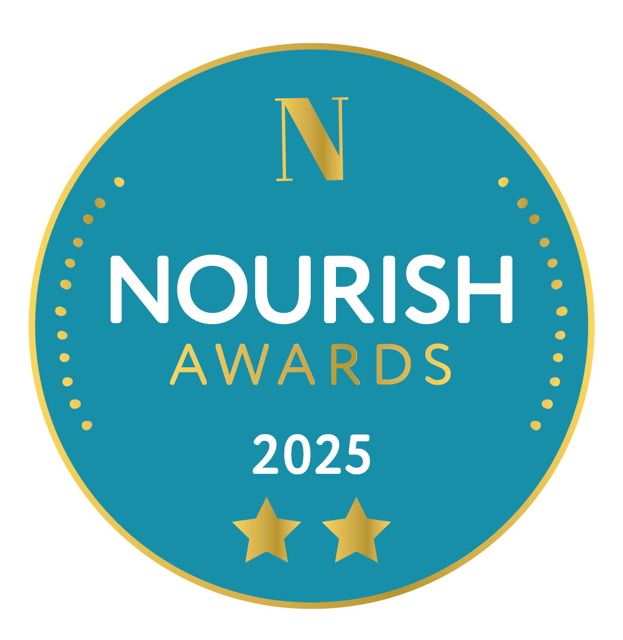 Nourish Awards 2 stars logo 2025