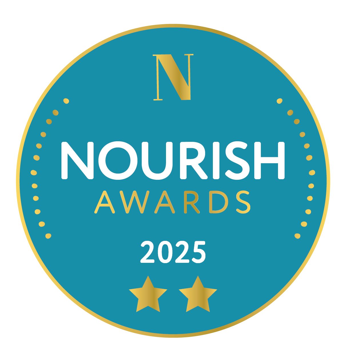 Nourish Awards 2 stars logo 2025