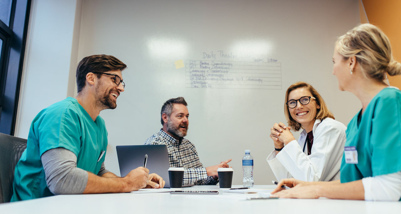 Doctors in a meeting