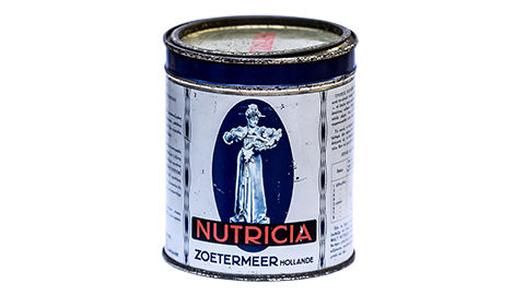 nutricia tin with nurse