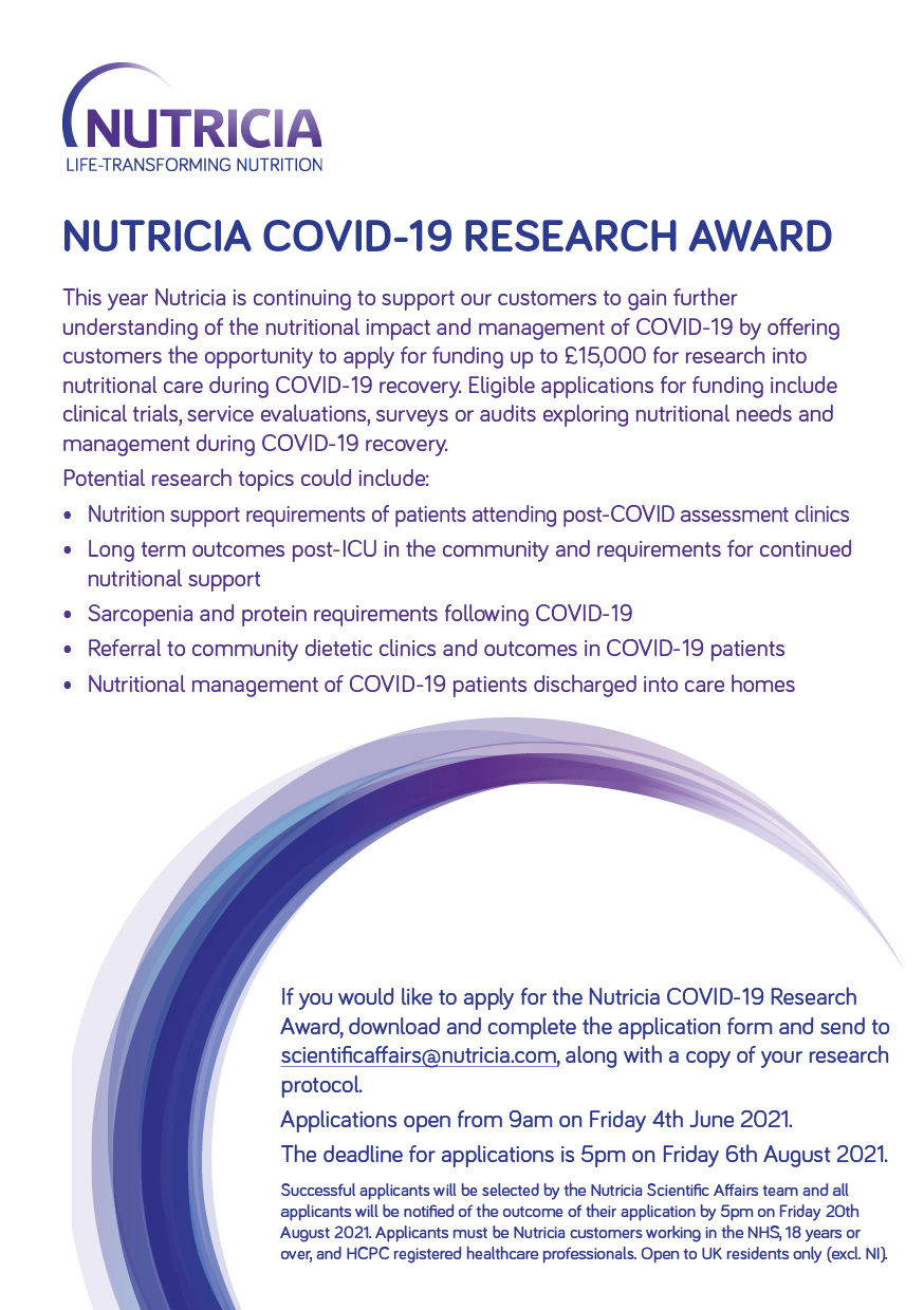 COVID-19 research award landing page image