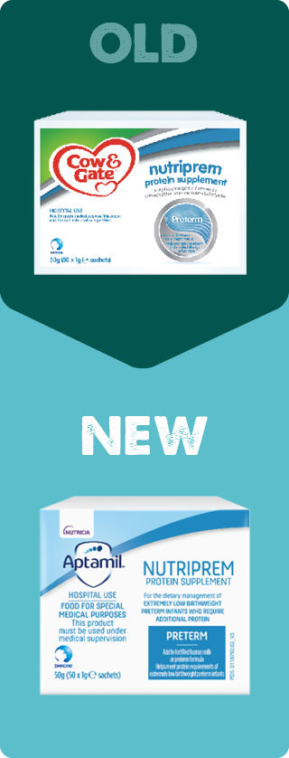 Nutriprem Protein Supplement  - Old vs. New design