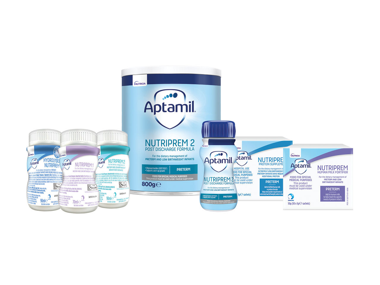 Aptamil Nutriprem baby formula product range