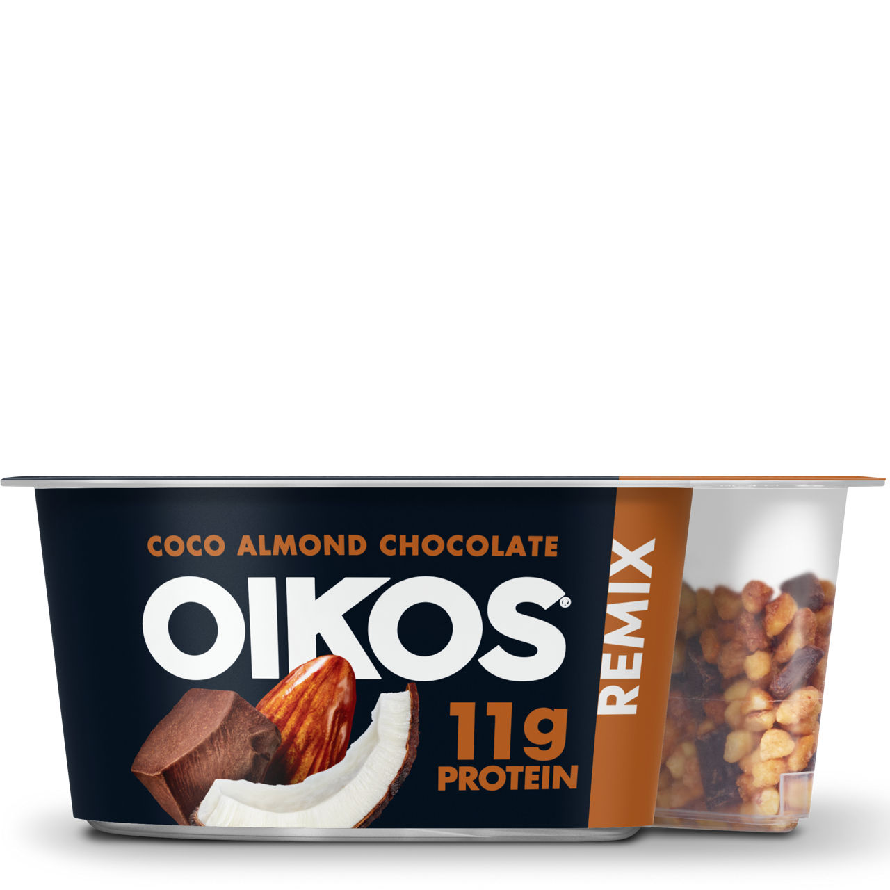 Oikos Remix Coco Almond Chocolate Flavored Nonfat Greek Yogurt with Mix-ins