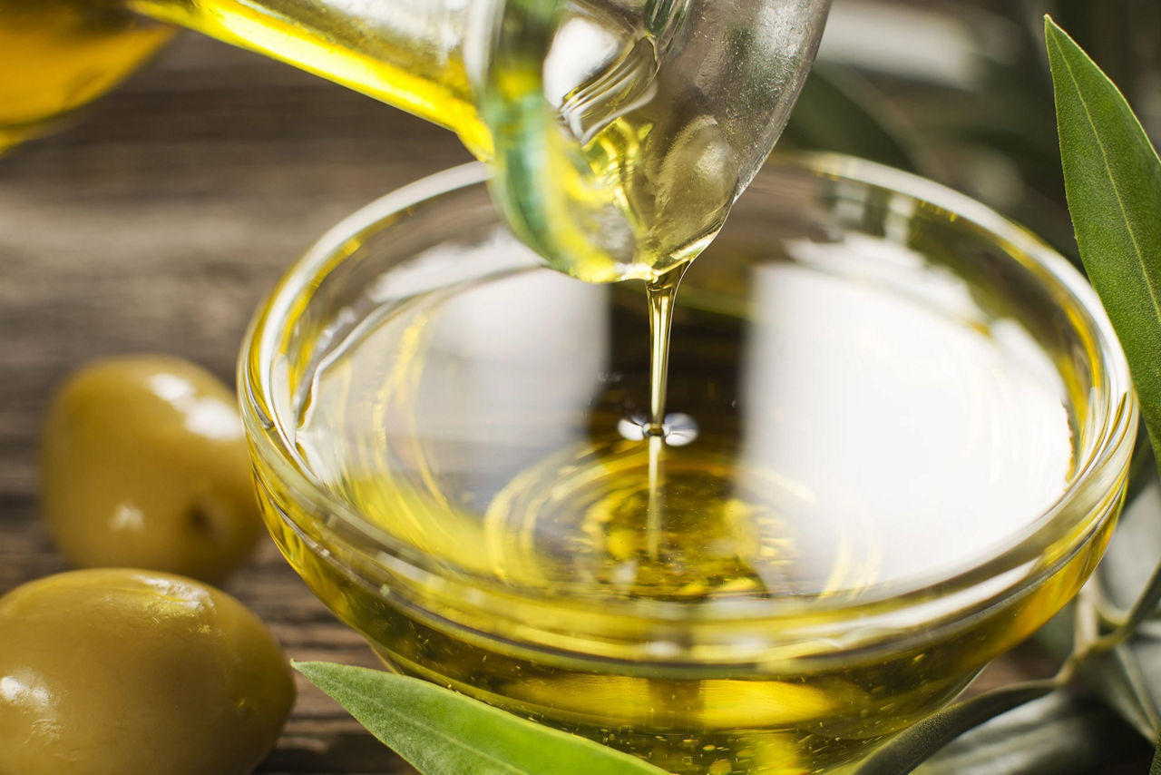 Olive oil and olives