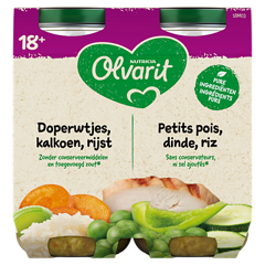 Olvarit Doperwtjes Kalkoen Rijst