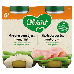 Olvarit Groene boontjes Ham Rijst