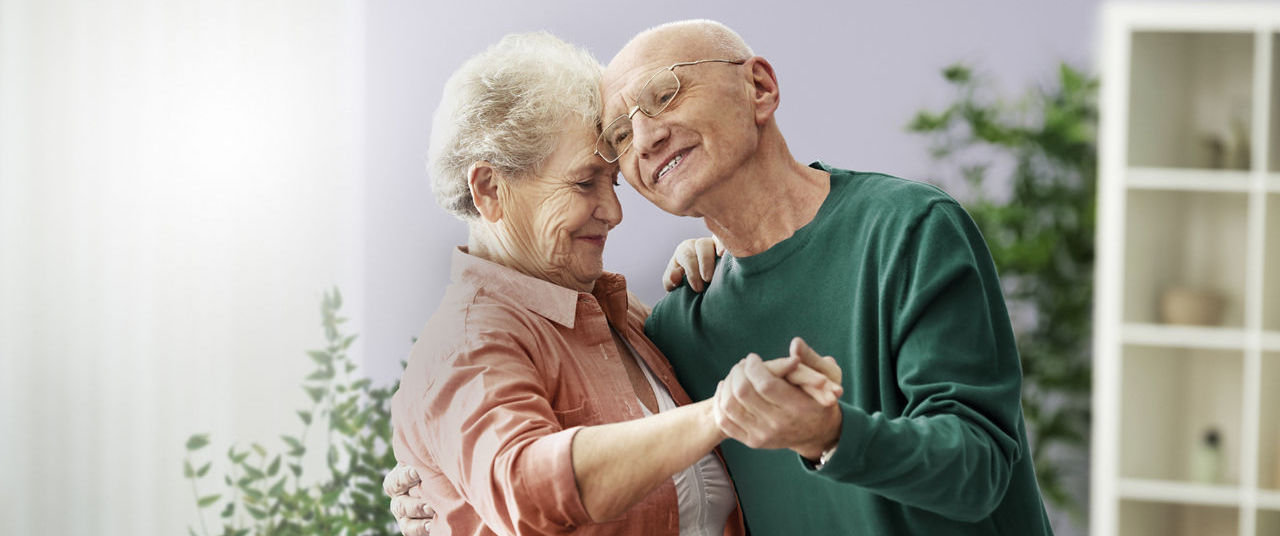 Oncology elderly people dancing
