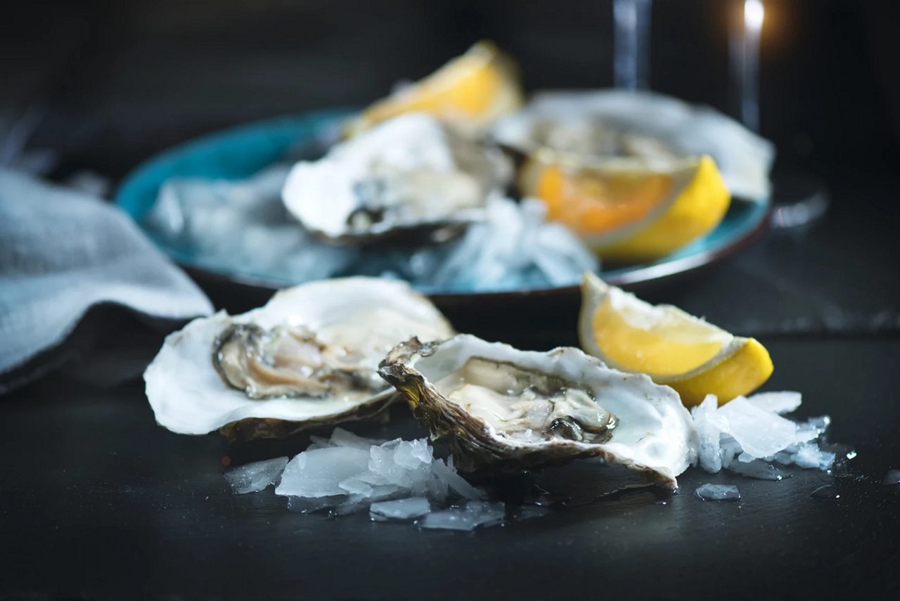 shellfish on a platter 